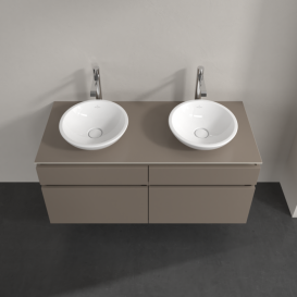 Тумба под раковину Villeroy & Boch Legato 120х55 см ДСП трюфель серый B58400VG