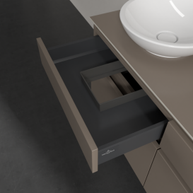 Тумба под раковину Villeroy & Boch Legato 120х55 см ДСП трюфель серый B58400VG