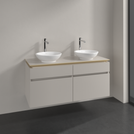 Тумба під раковину Villeroy & Boch Legato 120х55 см ДСП ніжно-сірий B58400VK