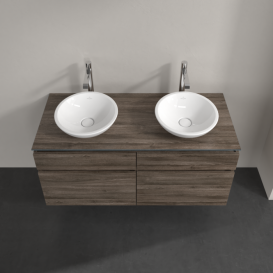 Тумба під раковину Villeroy & Boch Legato 120х55 см ДСП кам'яний дуб B58400RK