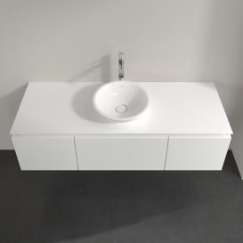 Тумба под раковину Villeroy & Boch Legato 140х38 см МДФ/ДСП белый глянцевый B58500DH