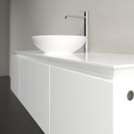 Тумба под раковину Villeroy & Boch Legato 140х38 см МДФ/ДСП белый глянцевый B58500DH