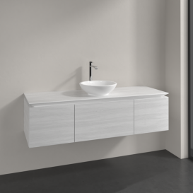 Тумба під раковину Villeroy & Boch Legato 140х38 см ДСП біле дерево B58500E8