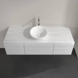 Тумба під раковину Villeroy & Boch Legato 140х38 см ДСП біле дерево B58500E8