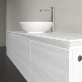 Тумба під раковину Villeroy & Boch Legato 140х38 см ДСП біле дерево B58500E8