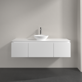 Тумба под раковину Villeroy & Boch Legato 140х38 см ДСП белый матовый B58500MS