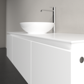 Тумба под раковину Villeroy & Boch Legato 140х38 см ДСП белый матовый B58500MS
