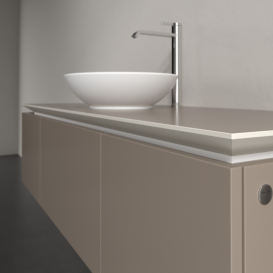 Тумба під раковину Villeroy & Boch Legato 140х38 см ДСП сірий трюфель B58500VG