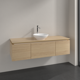 Тумба під раковину Villeroy&Boch Legato 140х38 см ДСП північний дуб B58500VJ