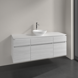 Тумба під раковину Villeroy & Boch Legato 140х55 см ДСП біле дерево B58600E8