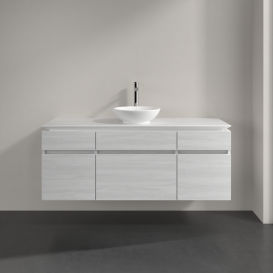 Тумба під раковину Villeroy & Boch Legato 140х55 см ДСП біле дерево B58600E8