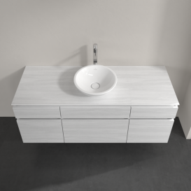 Тумба під раковину Villeroy & Boch Legato 140х55 см ДСП біле дерево B58600E8