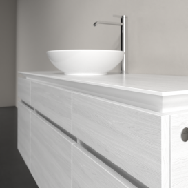 Тумба під раковину Villeroy & Boch Legato 140х55 см ДСП біле дерево B58600E8