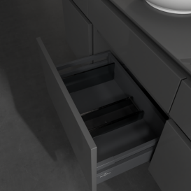 Тумба під раковину Villeroy & Boch Legato 140х55 см МДФ/ДСП глянсовий сірий B58600FP