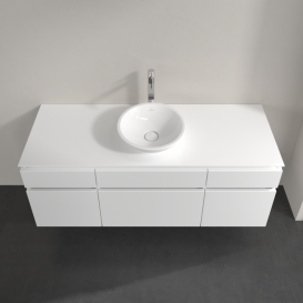 Тумба під раковину Villeroy & Boch Legato 140х55 см ДСП білий матовий B58600MS