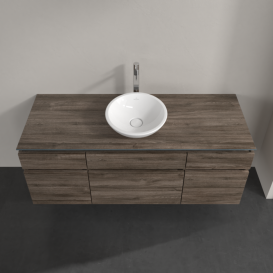 Тумба під раковину Villeroy & Boch Legato 140х55 см ДСП кам'яний дуб B58600RK