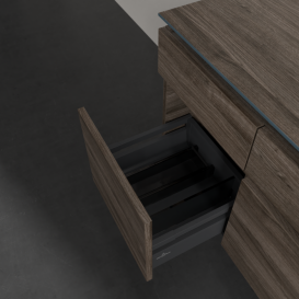 Тумба під раковину Villeroy & Boch Legato 140х55 см ДСП кам'яний дуб B58600RK