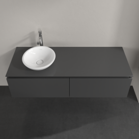 Тумба под раковину Villeroy & Boch Legato 140х38 см МДФ/ДСП глянцевый серый B58700FP