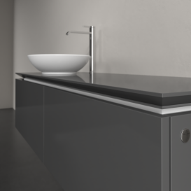 Тумба под раковину Villeroy & Boch Legato 140х38 см МДФ/ДСП глянцевый серый B58700FP