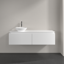 Тумба під раковину Villeroy & Boch Legato 140х38 см ДСП білий матовий B58700MS