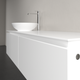 Тумба під раковину Villeroy & Boch Legato 140х38 см ДСП білий матовий B58700MS