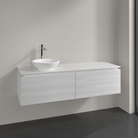 Тумба под раковину Villeroy & Boch Legato 140х38 см ДСП белое дерево B58700E8