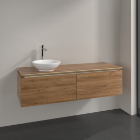 Тумба під раковину Villeroy & Boch Legato 140х38 см ДСП дуб канзас B58700RH