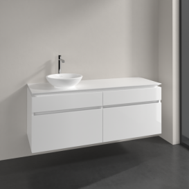Тумба під раковину Villeroy & Boch Legato 140х55 см МДФ/ДСП білий глянсовий B58800DH