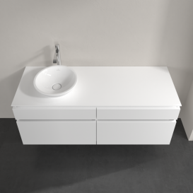 Тумба під раковину Villeroy & Boch Legato 140х55 см ДСП білий матовий B58800MS