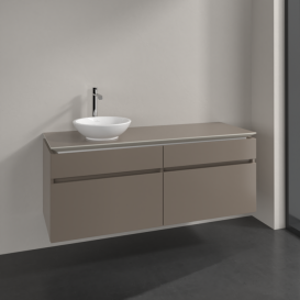 Тумба под раковину Villeroy & Boch Legato 140х55 см ДСП трюфель серый B58800VG