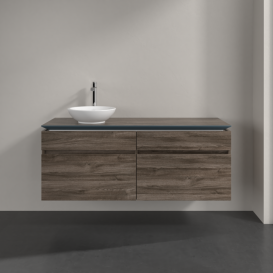 Тумба під раковину Villeroy & Boch Legato 140х55 см ДСП кам'яний дуб B58800RK