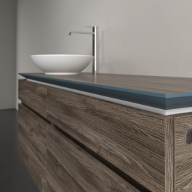 Тумба під раковину Villeroy & Boch Legato 140х55 см ДСП кам'яний дуб B58800RK