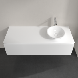 Тумба під раковину Villeroy & Boch Legato 140х38 см ДСП білий матовий B58900MS