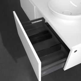 Тумба під раковину Villeroy & Boch Legato 140х38 см ДСП білий матовий B58900MS