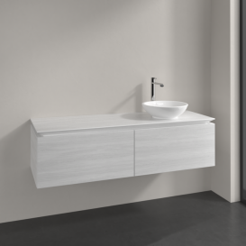 Тумба під раковину Villeroy & Boch Legato 140х38 см ДСП біле дерево B58900E8