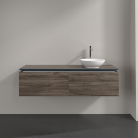 Тумба під раковину Villeroy & Boch Legato 140х38 см ДСП кам'яний дуб B58900RK