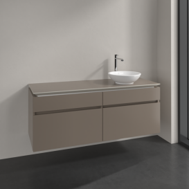 Тумба под раковину Villeroy & Boch Legato 140х55 см ДСП трюфель серый B59000VG