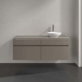 Тумба под раковину Villeroy & Boch Legato 140х55 см ДСП трюфель серый B59000VG