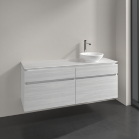 Тумба під раковину Villeroy & Boch Legato 140х55 см ДСП біле дерево B59000E8