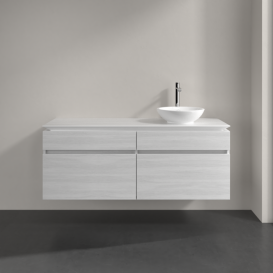 Тумба під раковину Villeroy & Boch Legato 140х55 см ДСП біле дерево B59000E8