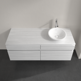 Тумба під раковину Villeroy & Boch Legato 140х55 см ДСП біле дерево B59000E8