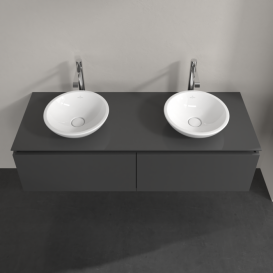 Тумба под раковину Villeroy & Boch Legato 140х38 см МДФ/ДСП глянцевый серый B59100FP