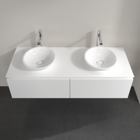 Тумба під раковину Villeroy & Boch Legato 140х38 см ДСП білий матовий B59100MS