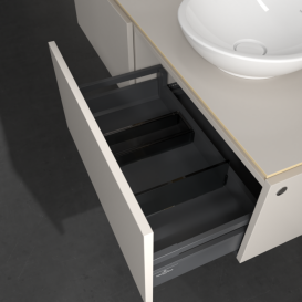 Тумба под раковину Villeroy & Boch Legato 140х38 см ДСП нежно-серый B59100VK