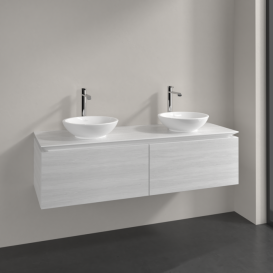 Тумба під раковину Villeroy & Boch Legato 140х38 см ДСП біле дерево B59100E8