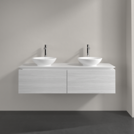 Тумба під раковину Villeroy & Boch Legato 140х38 см ДСП біле дерево B59100E8