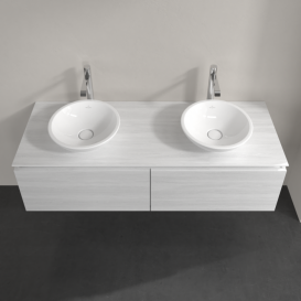 Тумба під раковину Villeroy & Boch Legato 140х38 см ДСП біле дерево B59100E8