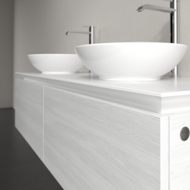 Тумба під раковину Villeroy & Boch Legato 140х38 см ДСП біле дерево B59100E8