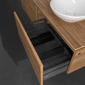 Тумба під раковину Villeroy & Boch Legato 140х38 см ДСП дуб канзас  B59100RH