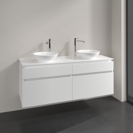 Тумба під раковину Villeroy & Boch Legato 140х55 см ДСП білий матовий B59200MS